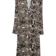 Миди-платье с цветочным принтом