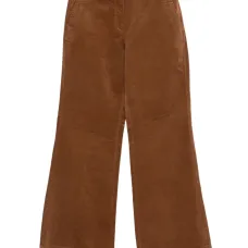 Кордюрные расклешённые брюки