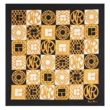 Шелковый шарф в клетку