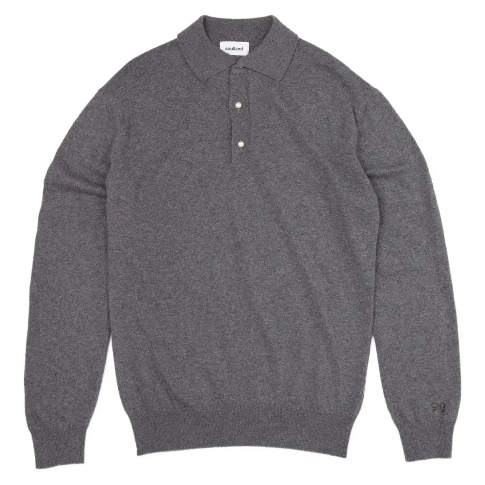 Джемпер с воротником поло