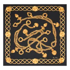 Шелковый платок с цепочками