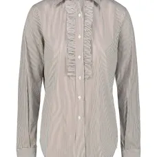 Полосатая рубашка с оборками