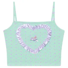 Топ Polly Pocket с принтом