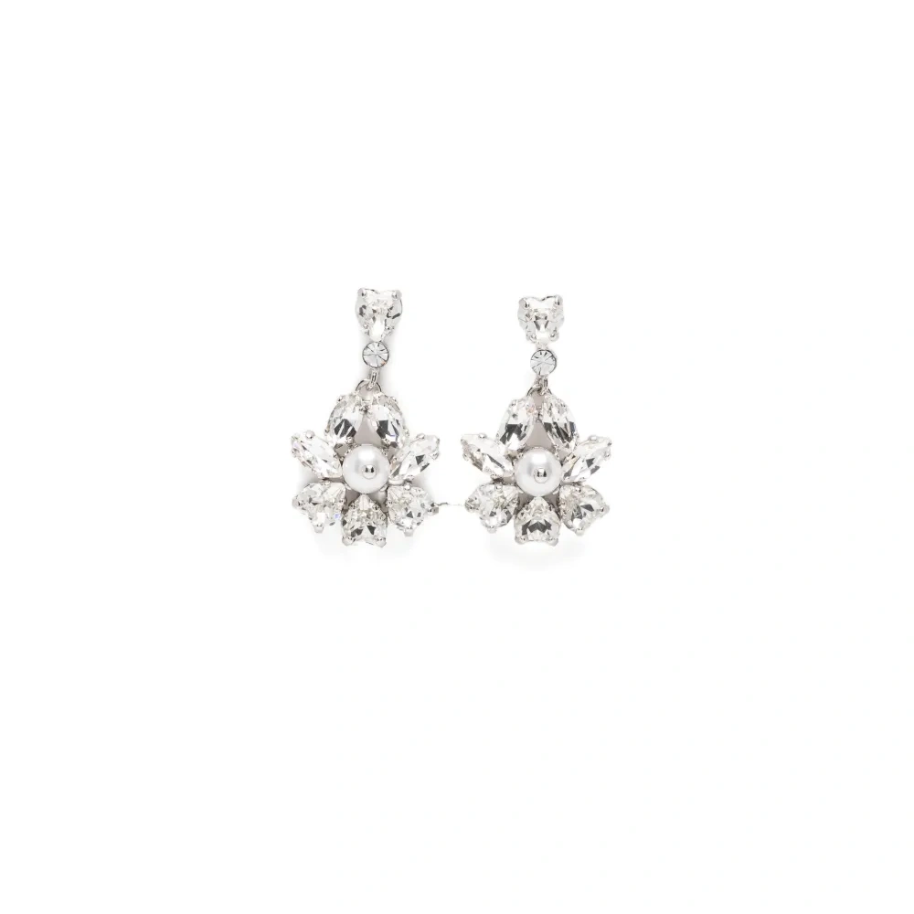 Серьги-подвески с кристаллами