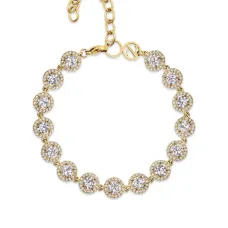 Браслет с цирконием