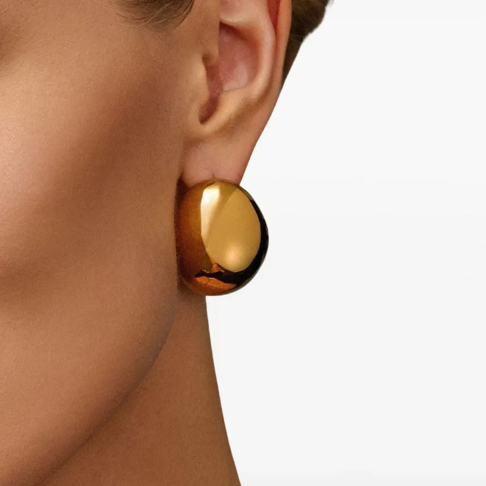 Овальные серьги-гвоздики Овальные серьги-гвоздики