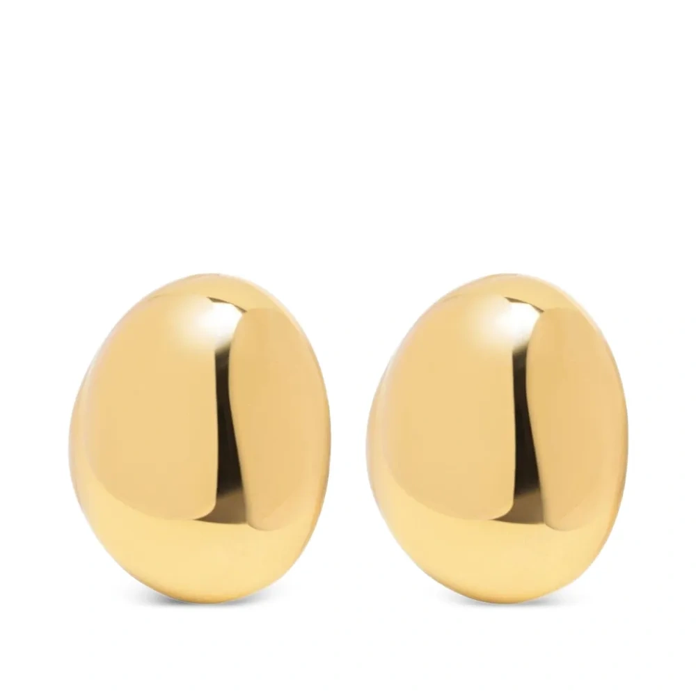 Овальные серьги-гвоздики