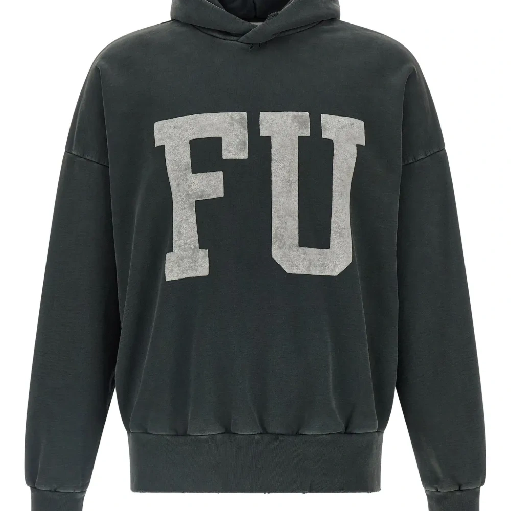 Худи с длинными рукавами и принтом