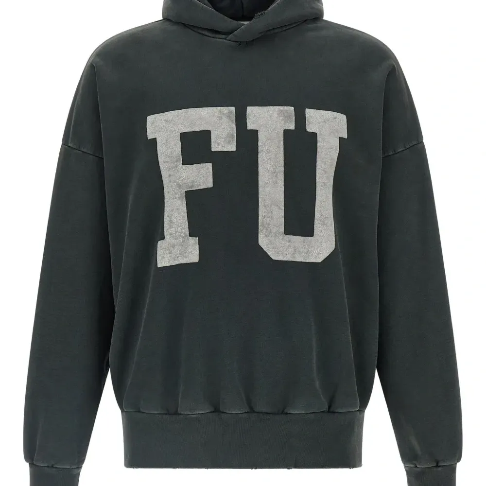 Худи с длинными рукавами и принтом