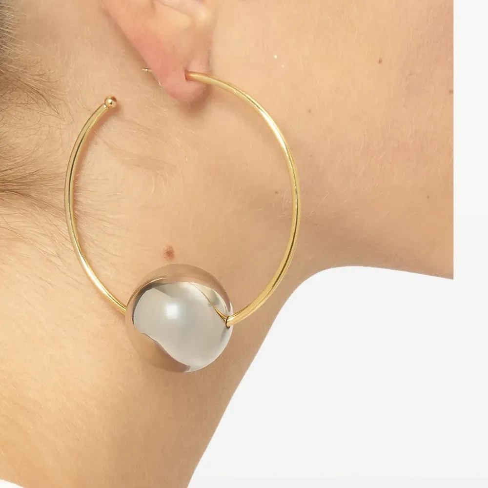 Серьги-кольца Elina