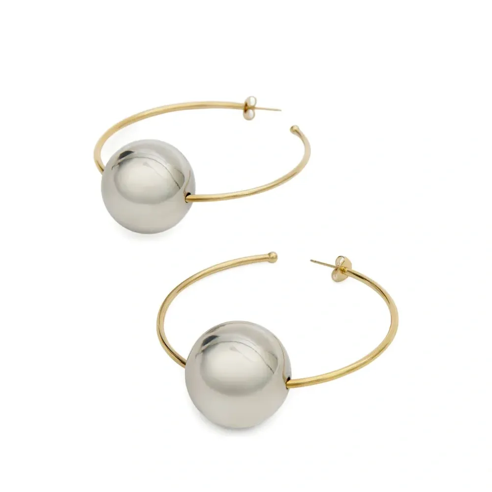 Серьги-кольца Elina