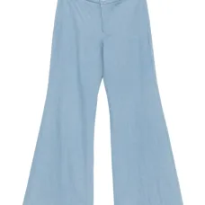 Расклешенные брюки с пуговицами