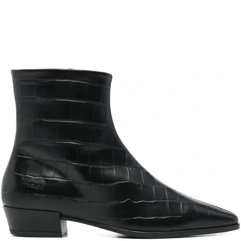 Сапоги CPH293 с тиснением под кожу крокодила Сапоги CPH293 с тиснением под кожу крокодила
