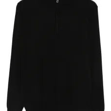 Свитер с высоким воротником на молнии