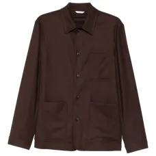 Куртка-рубашка с накладными карманами