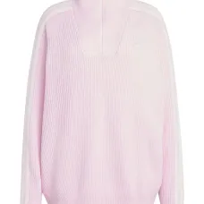 Джемпер с воротником-воронкой и молнией