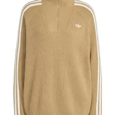 Джемпер с воротником-воронкой и молнией