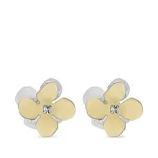 Серьги с цветочным декором Серьги с цветочным декором