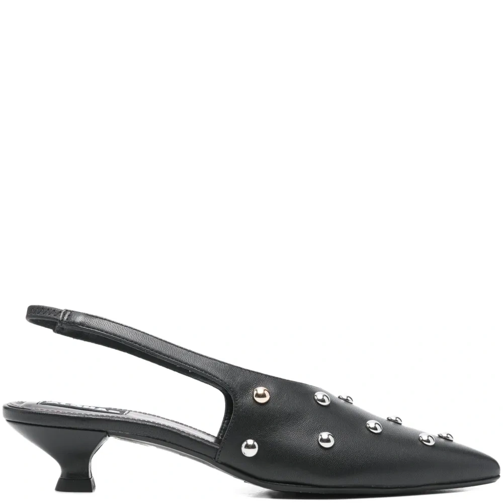 Туфли Eros 40 с ремешком на пятке и заклепками