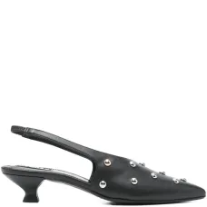 Туфли Eros 40 с ремешком на пятке и заклепками