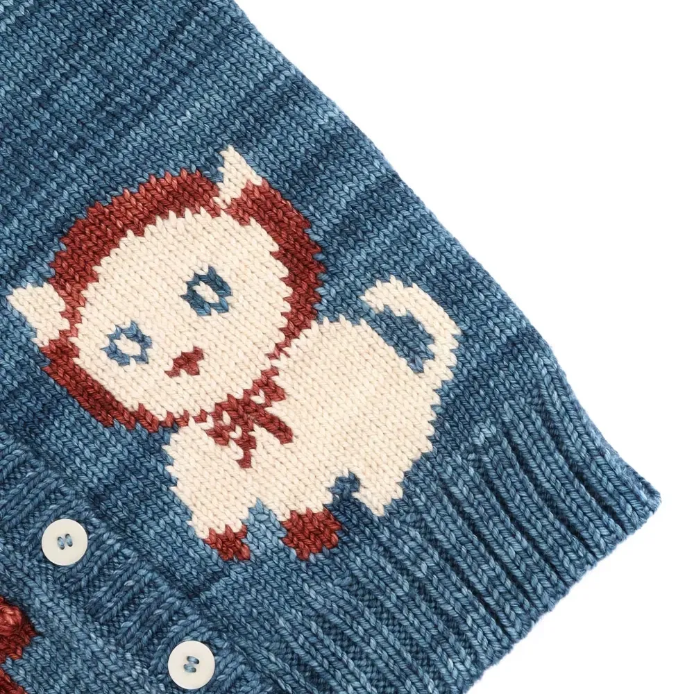 Кардиган с рисунком котят