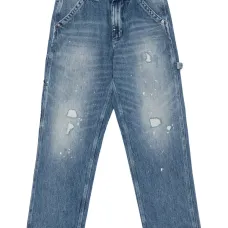 Джинсы с эффектом потертости