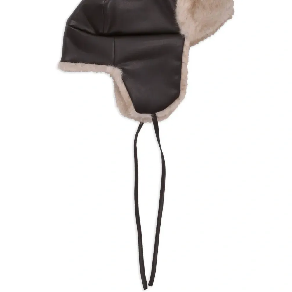 Шапка-ушанка из искусственного меха