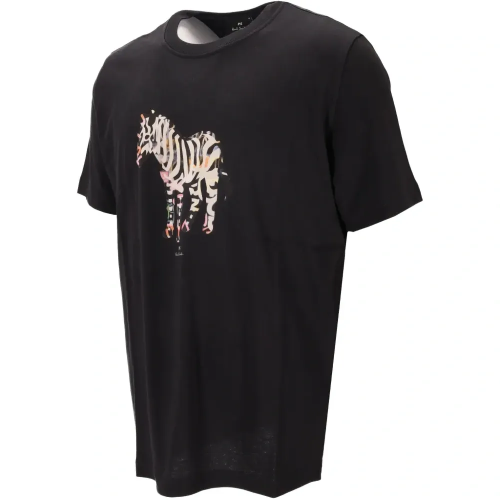 Футболка свободного кроя с зебровым принтом