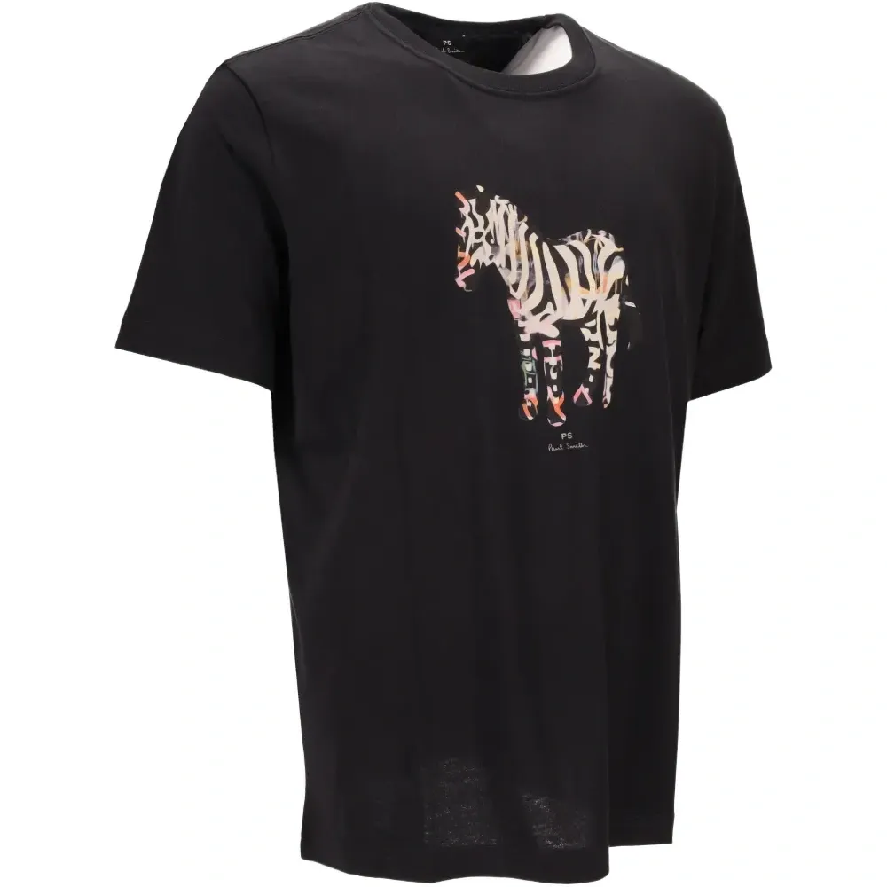 Футболка свободного кроя с зебровым принтом