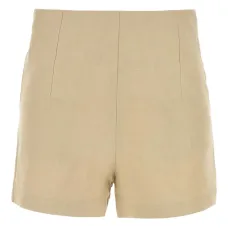 Бежевые льняные шорты Ezbet