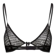 Бюстгальтер с треугольными чашками и логотипом