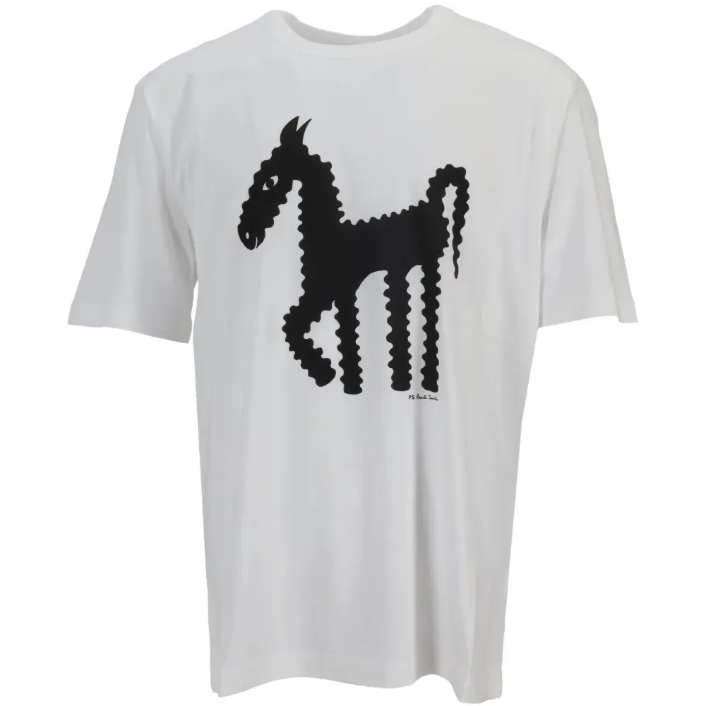 Футболка с принтом лошади