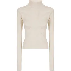 Топ с длинными рукавами и отделкой швами