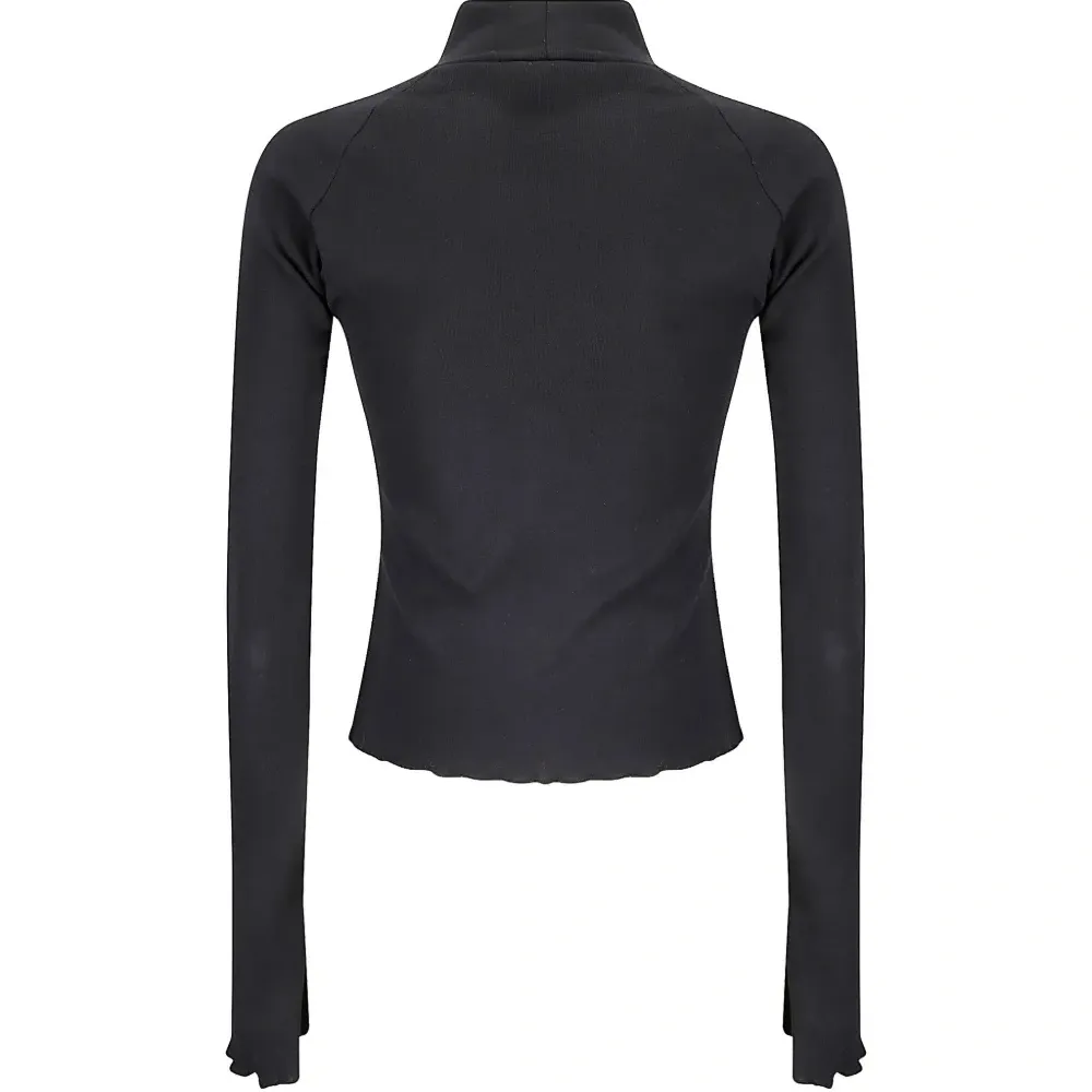 Топ с высоким воротником