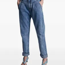 Джинсы с подворотами