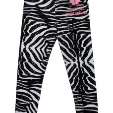 Легинсы с зебровым принтом и логотипом Легинсы с зебровым принтом и логотипом