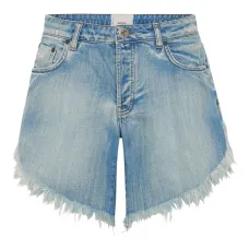 Джинсовые шорты Frankies асимметричного кроя