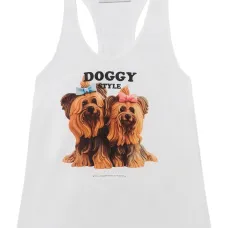 Топ без рукавов с принтом Топ без рукавов с принтом