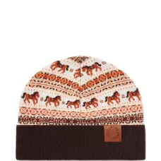 Шапка бини Fair Isle с узором