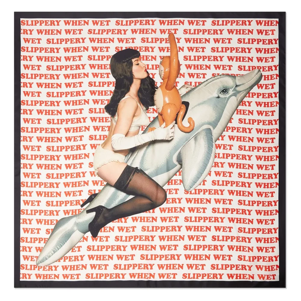 Шелковый платок Slippery When Wet