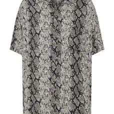 Рубашка с короткими рукавами и принтом