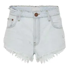 Джинсовые шорты The One с бахромой