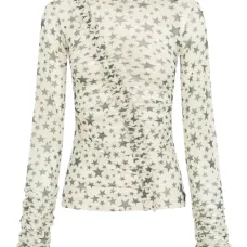 Топ Party с оборками и принтом