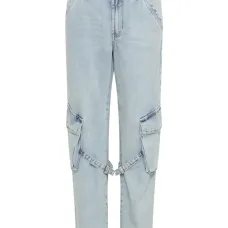 Джинсы с карманами карго