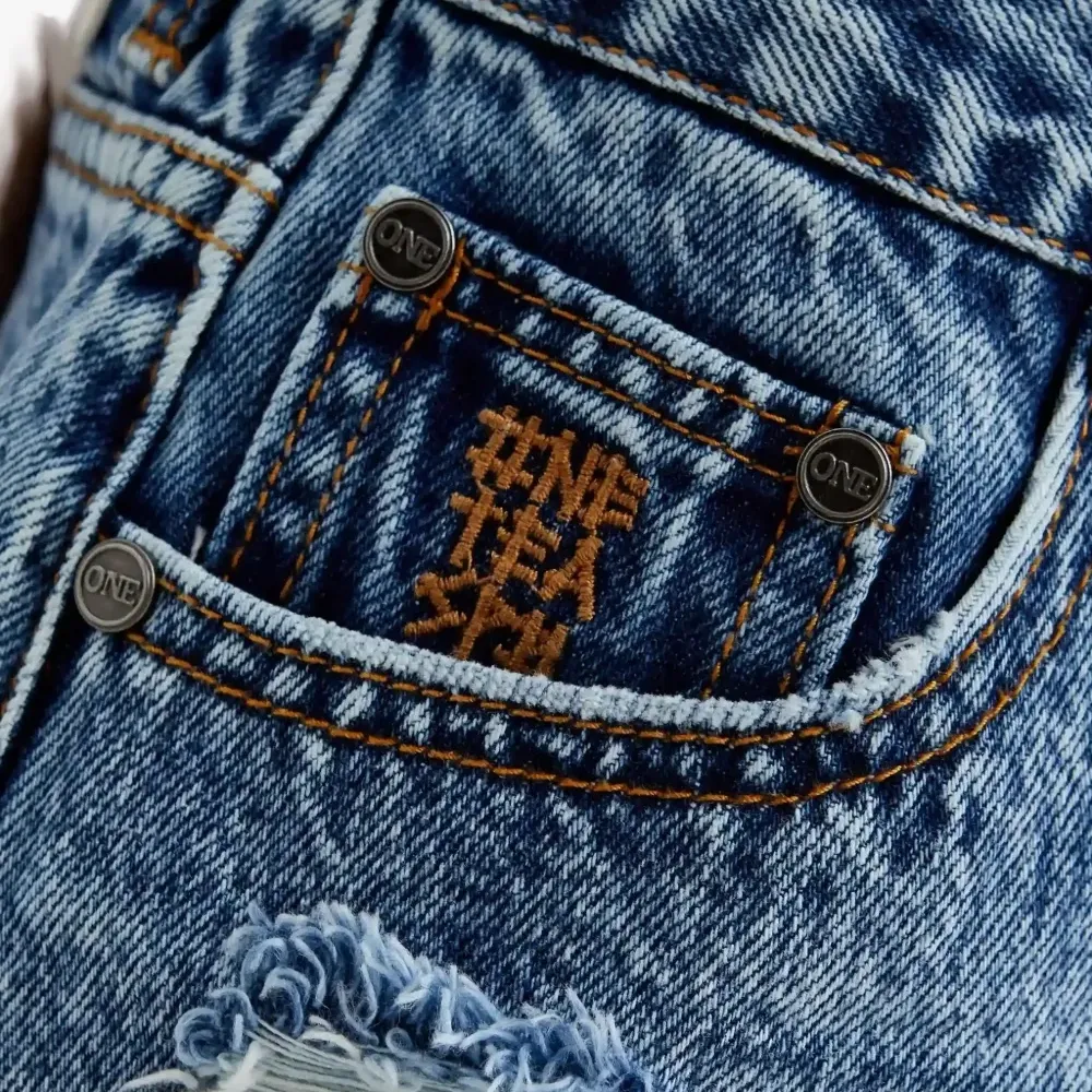 Джинсовая юбка мини