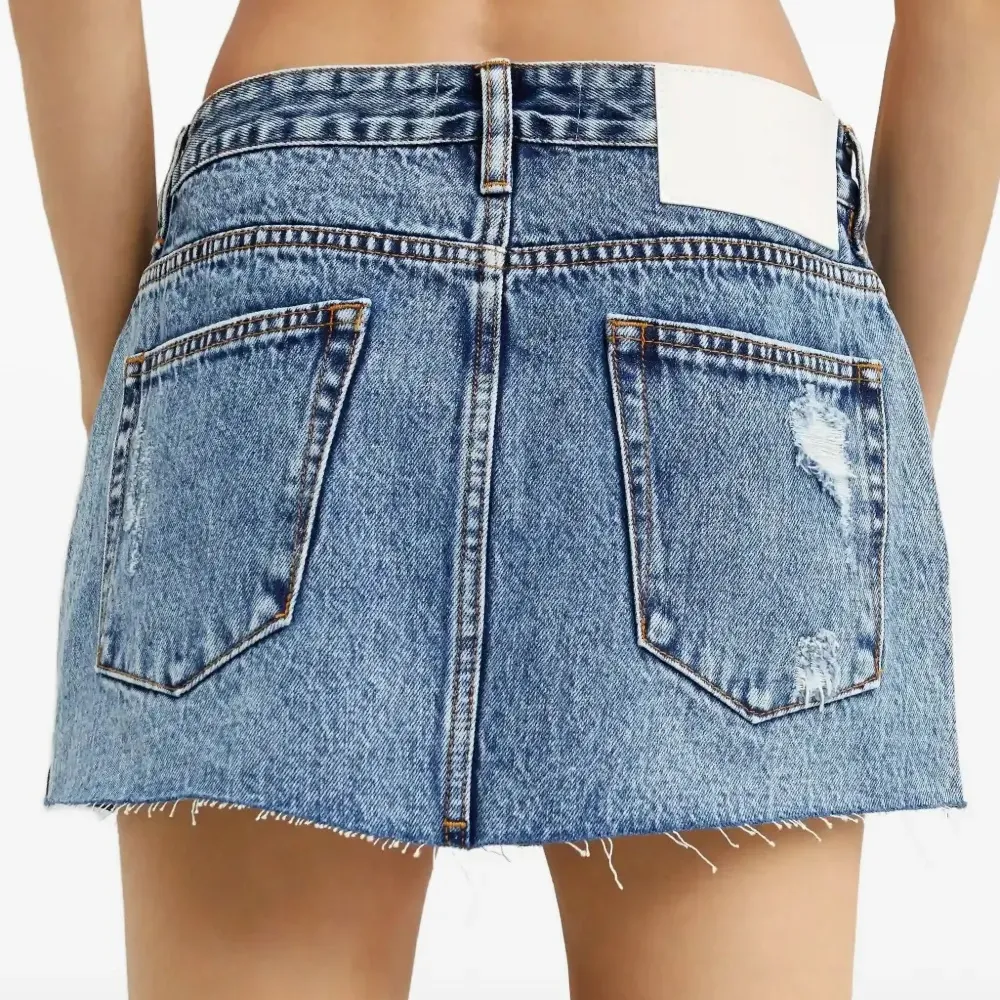 Джинсовая юбка мини