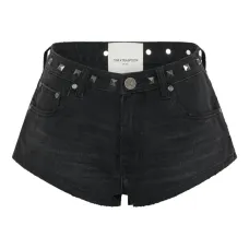 Шорты с карманами и заклепками
