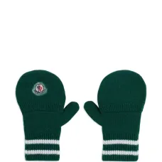 Шерстяные варежки с отделкой в полоску Шерстяные варежки с отделкой в полоску