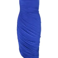 Платье асимметричного кроя с драпировкой Платье асимметричного кроя с драпировкой