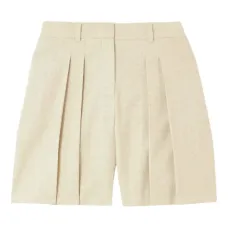Шорты строгого кроя со складками